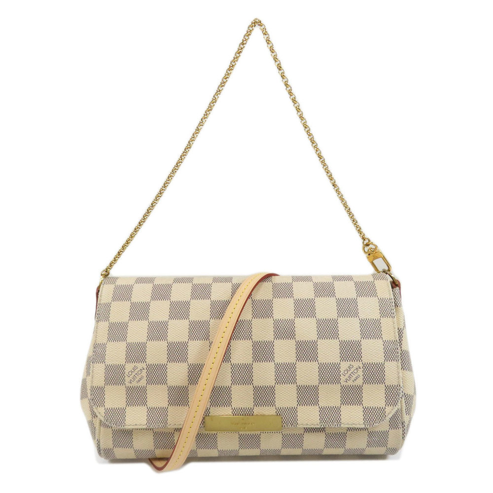 Louis Vuitton Favorite MM Damier Azur Handbag Damier Canvas